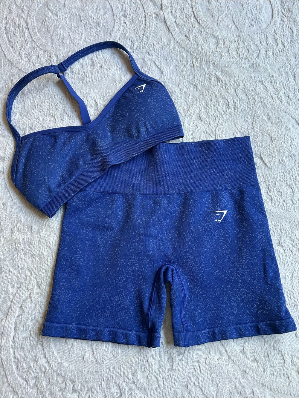 Gymshark Adapt Fleck Seamless Shorts Force Blue/Steady Purple